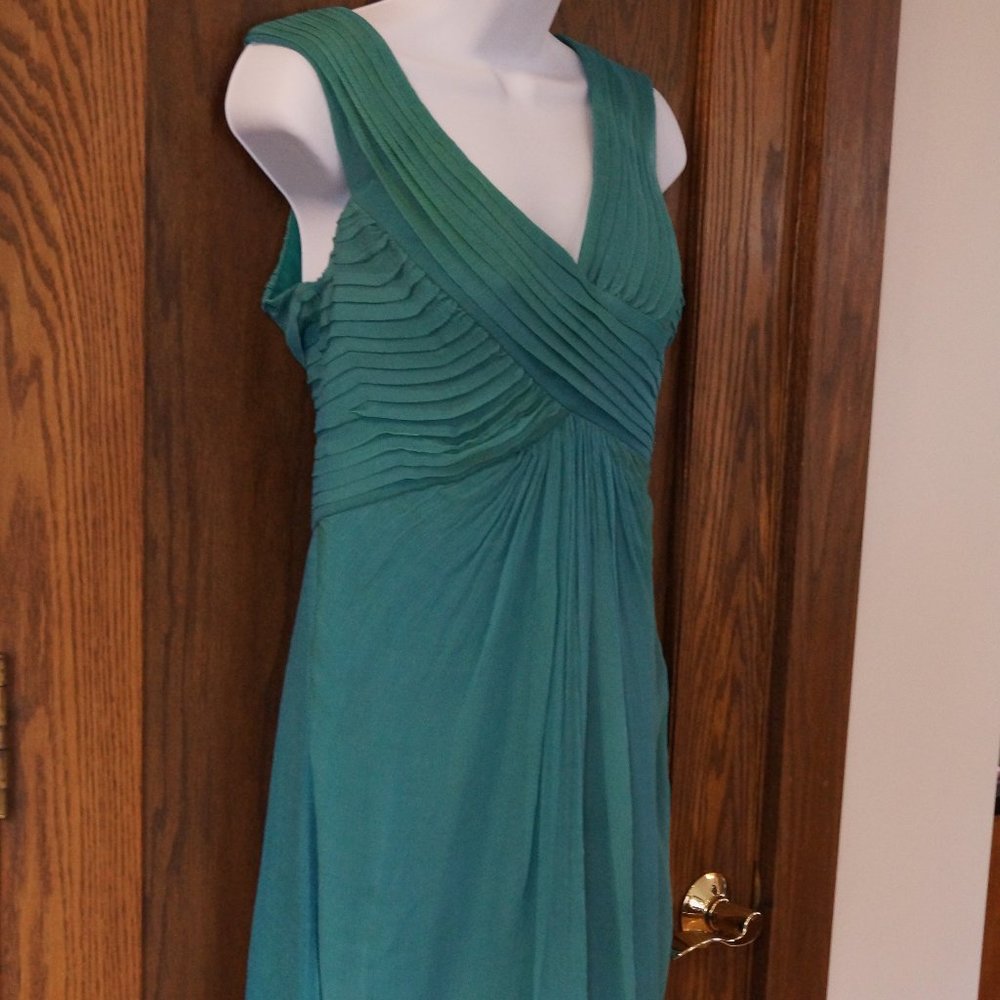 Tadashi Shoji Iridescent Teal Dress